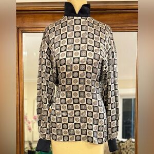 90s Escada by Margaretha Ley 100% silk blouse  Size Medium